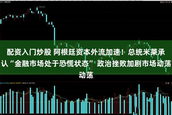 配资入门炒股 阿根廷资本外流加速！总统米莱承认“金融市场处于恐慌状态” 政治挫败加剧市场动荡